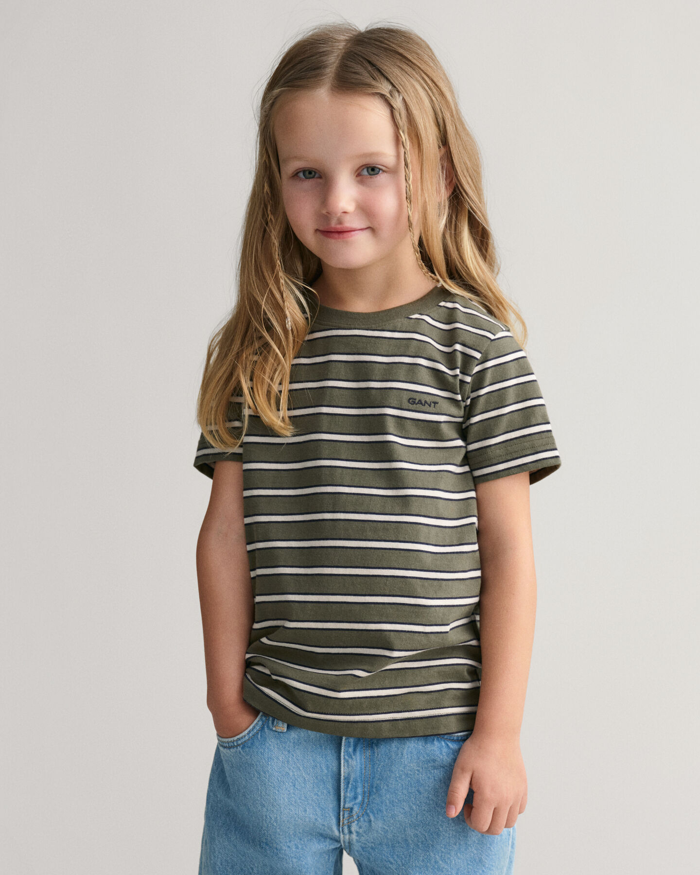 T-shirt &agrave;s riscas Kids