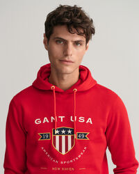 Sweatshirt com capuz Banner Shield