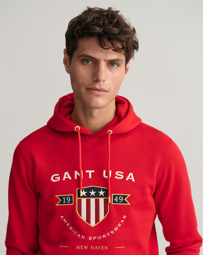 Sweatshirt com capuz Banner Shield