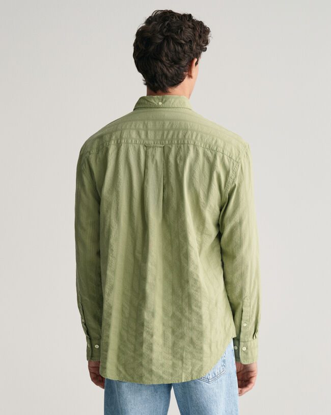Camisa &agrave;s riscas Dobby relaxed fit