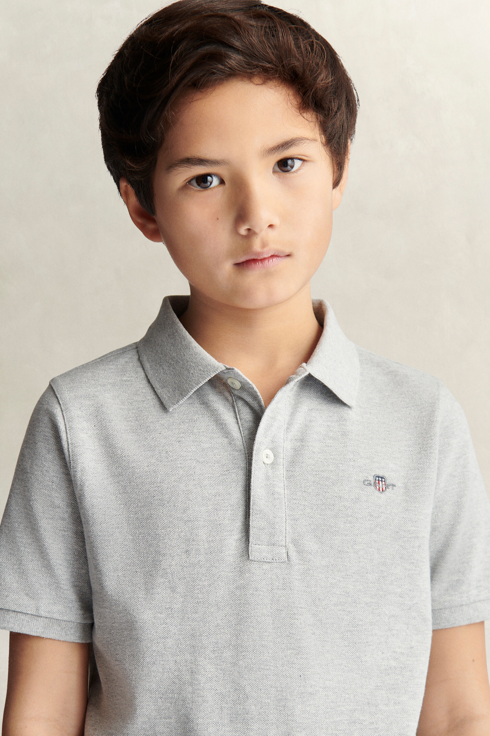 Polo em algodão piqué Shield Teens