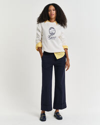 Calças com dobras e pregas