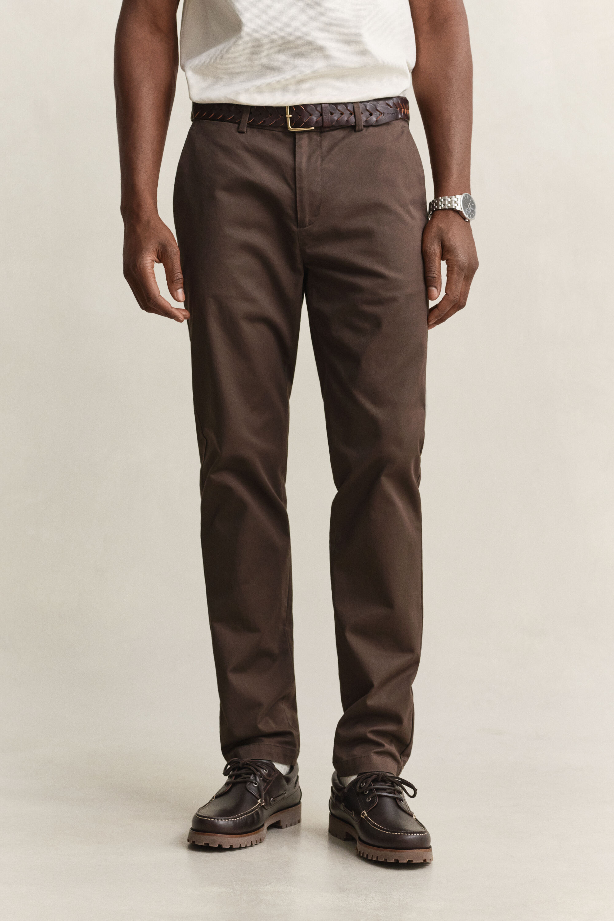 Calças chino elegantes slim fit
