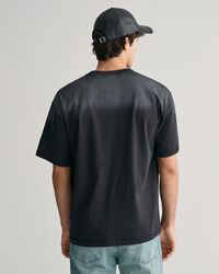 T-shirt com efeito desgastado