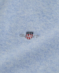 Camisola de malha com decote redondo em lã extrafina