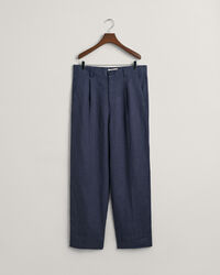 Calças de fato em linho