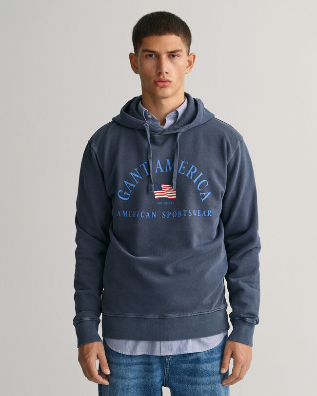 Sweatshirt com capuz GANT USA Sunfaded