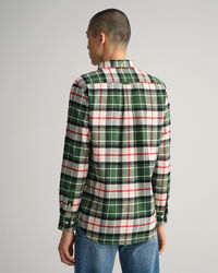 Camisa em flanela com padr&atilde;o tartan regular fit