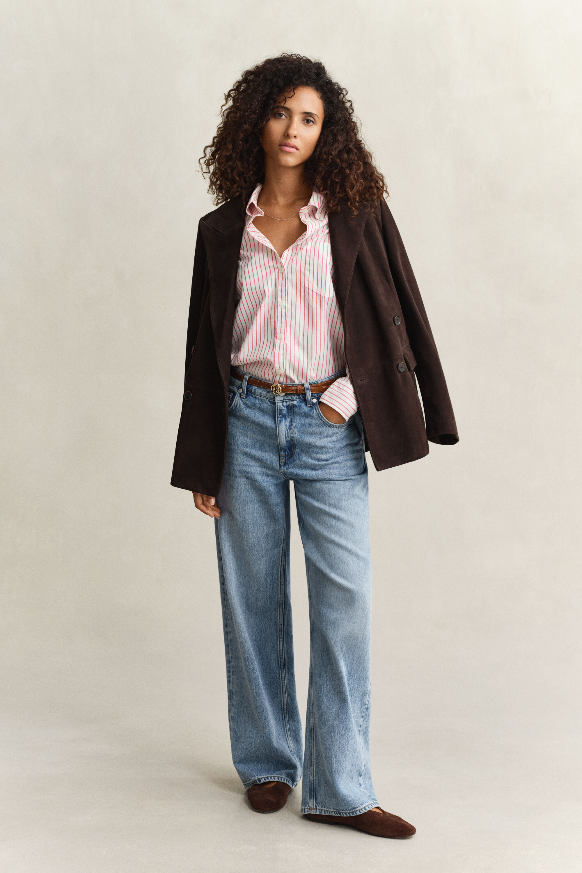 Camisa Oxford Luxury às riscas