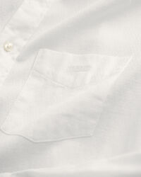 Camisa de linho e algod&atilde;o texturizado regular fit