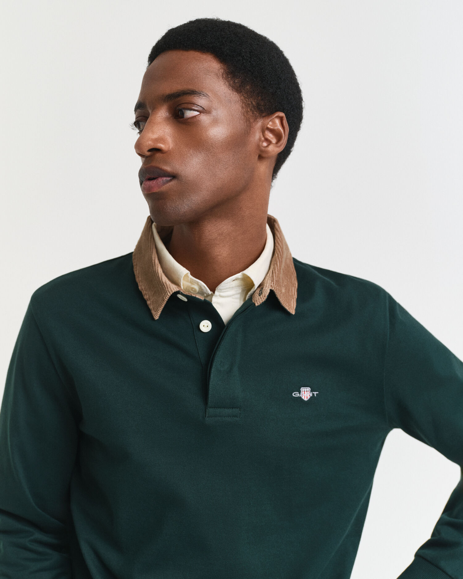 Heavy Rugger com colarinho em bombazina