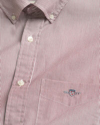 Camisa em popelina às riscas finas Classic regular fit