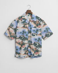 Camisa com estampado Resort Island relaxed fit