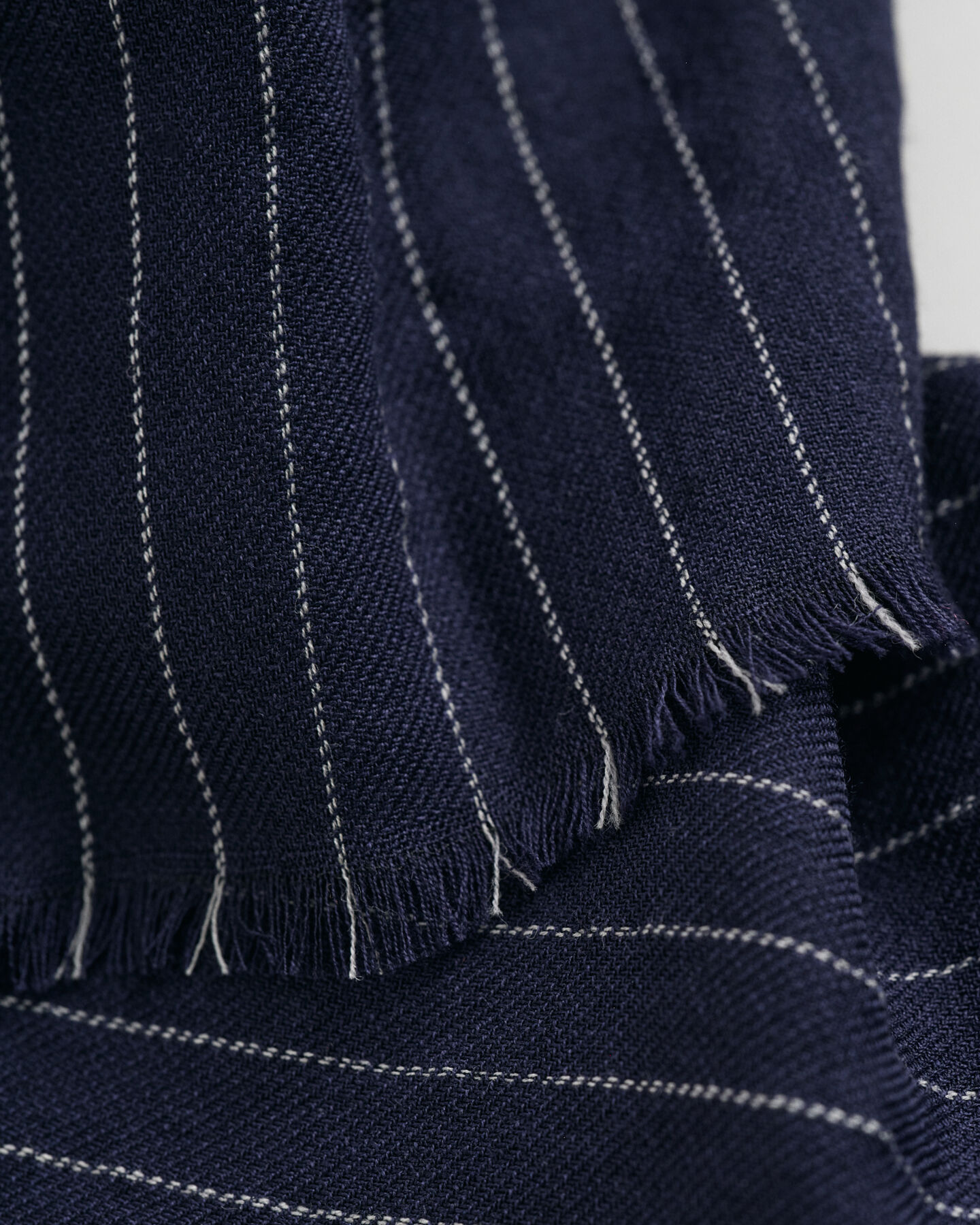 Cachecol às riscas em lã de merino extrafina