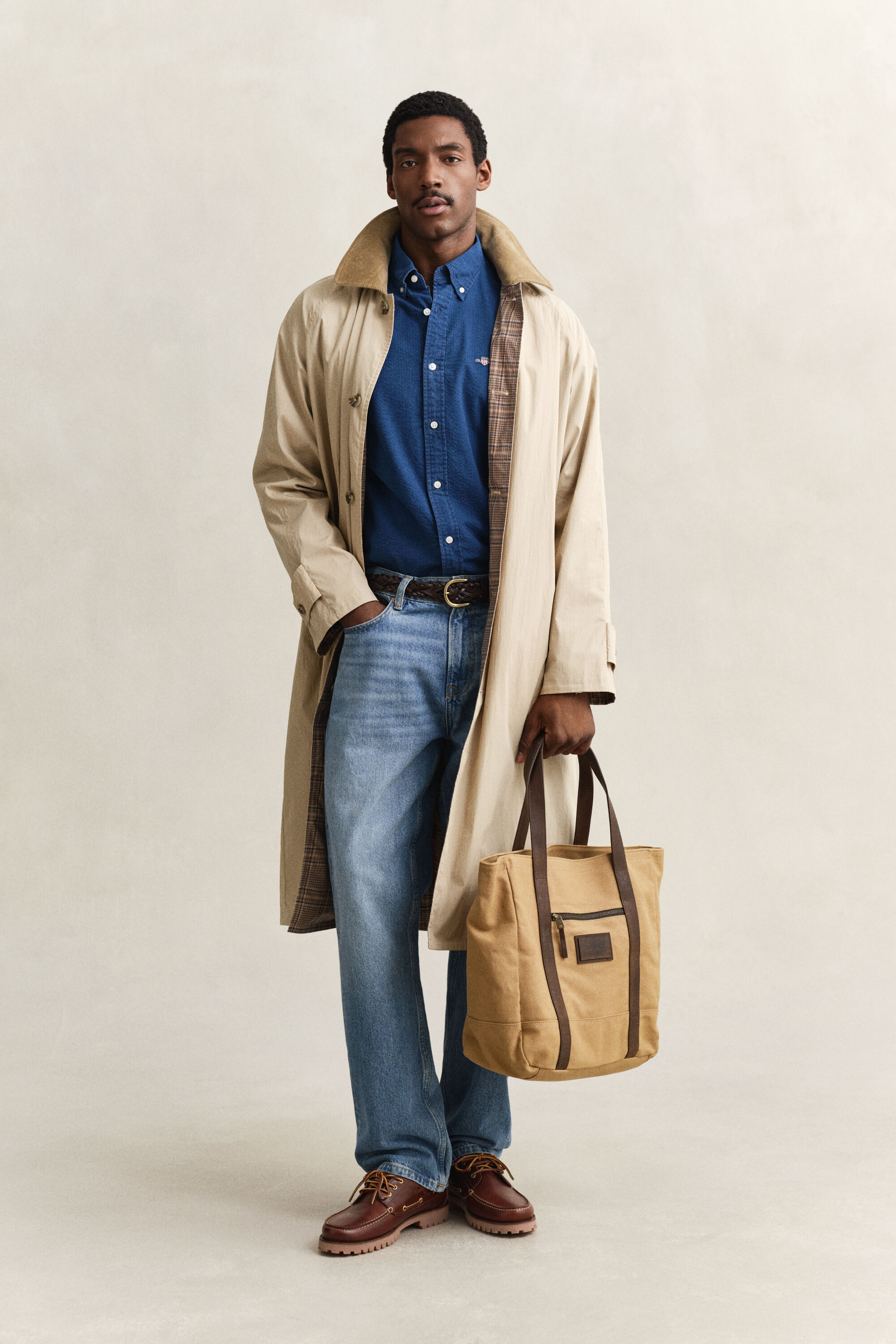 Camisa Seersucker índigo