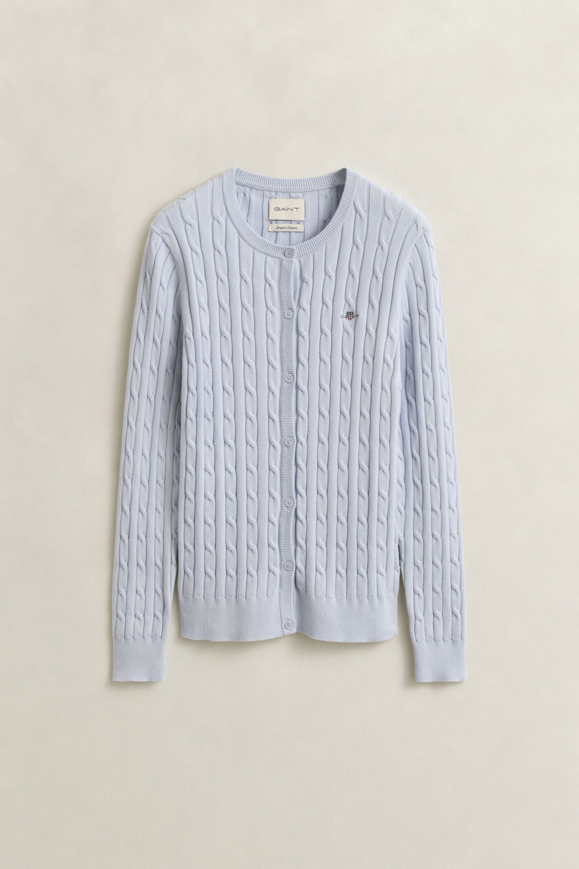 Casaco de malha entrançada