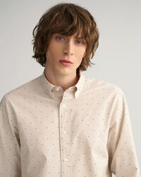 Camisa &agrave;s bolinhas Dobby slim fit