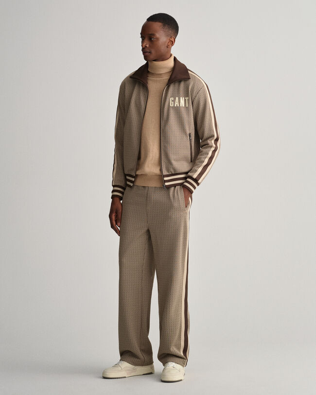 Calças com padrão Houndstooth Tracksuit