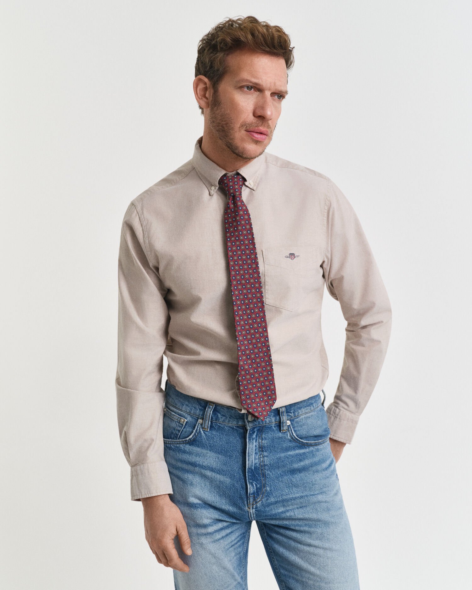 Camisa Oxford clássica regular fit