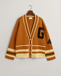 Casaco de malha com decote em V GANT Varsity