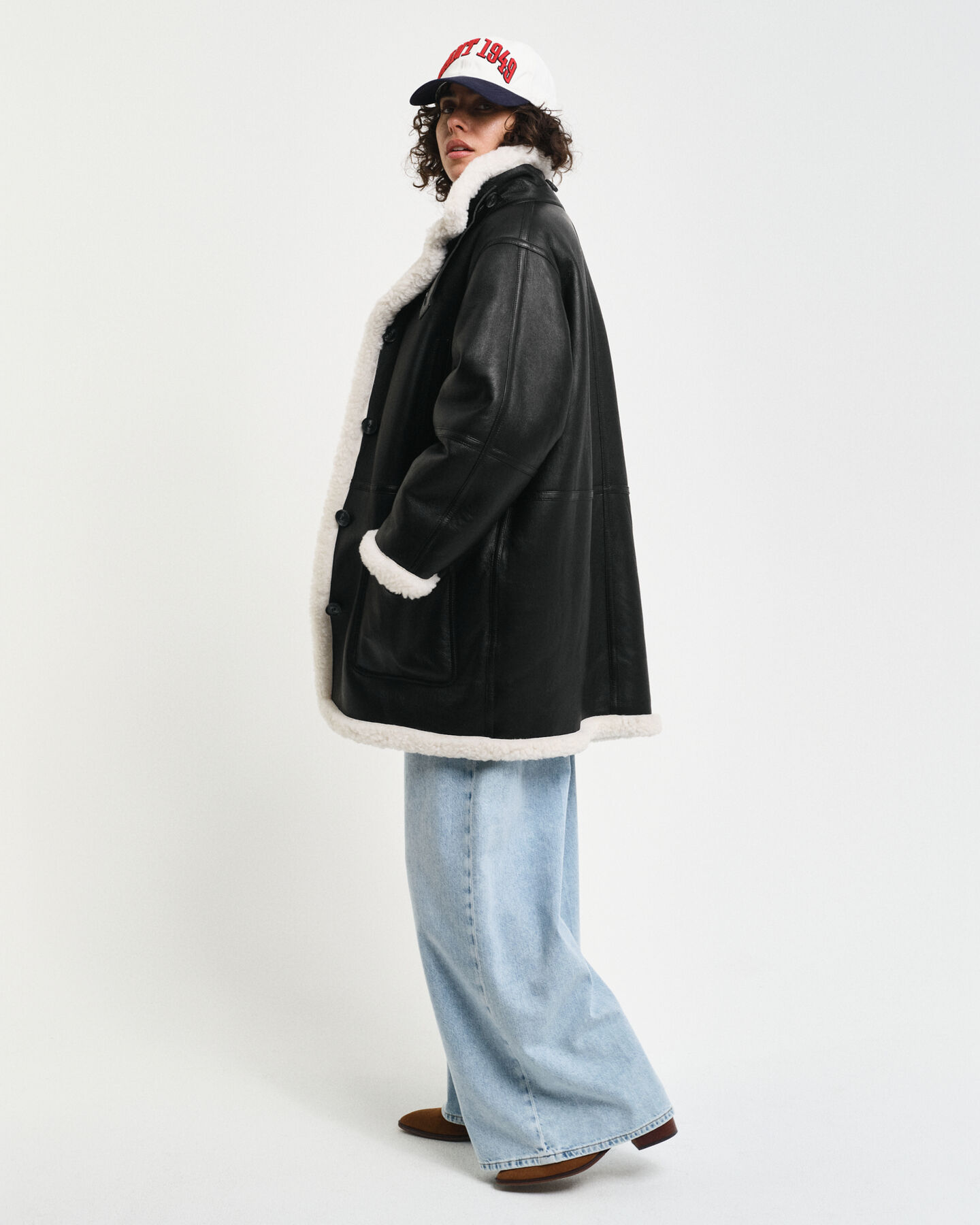 Sobretudo em lã de carneiro