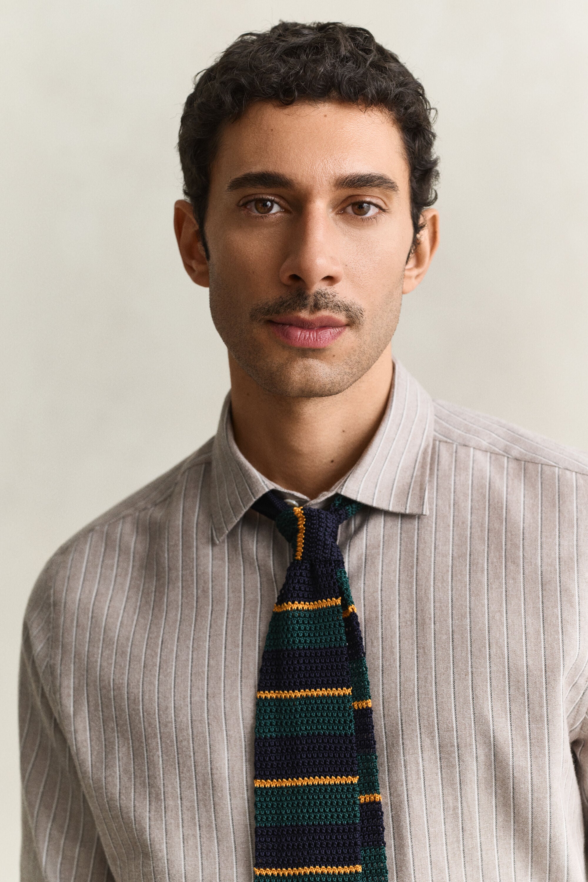 Camisa de flanela às riscas Mélange
