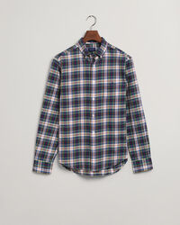 Camisa em padr&atilde;o xadrez tartan regular fit