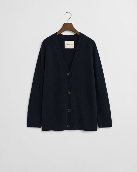 Casaco de malha em mistura de lã e caxemira