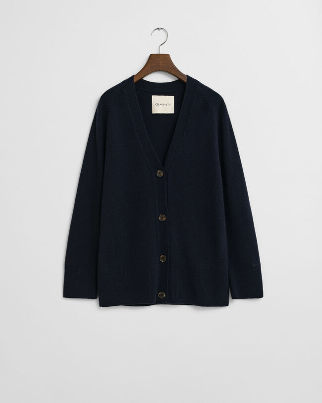 Casaco de malha em mistura de lã e caxemira