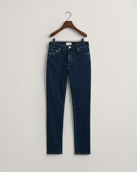 Calças superelásticas slim fit