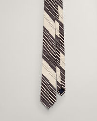 Gravatas às riscas Raw Silk