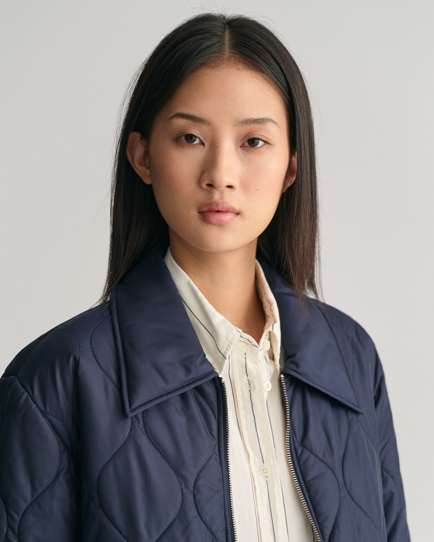 Blusão acolchoado com colarinho