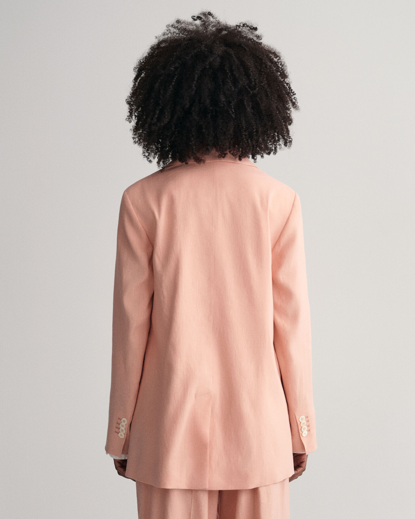 Blazer em linho com elastano regular fit