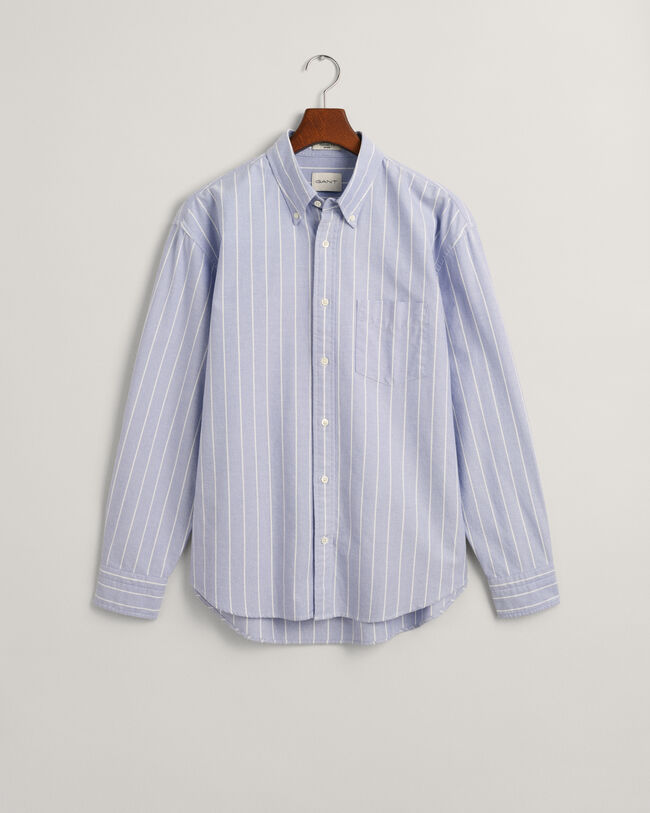 Camisa Oxford Heritage às riscas relaxed fit