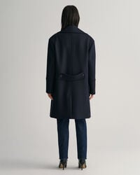 Casaco de marinheiro em mistura de lã