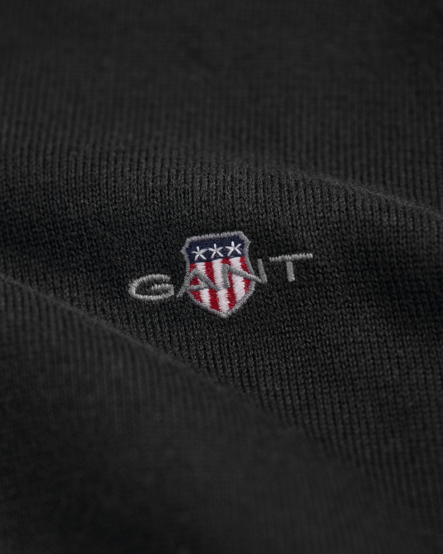 Camisola de malha com decote redondo clássica em algodão