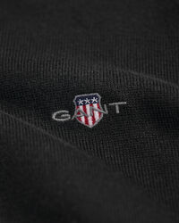 Camisola de malha com decote redondo clássica em algodão