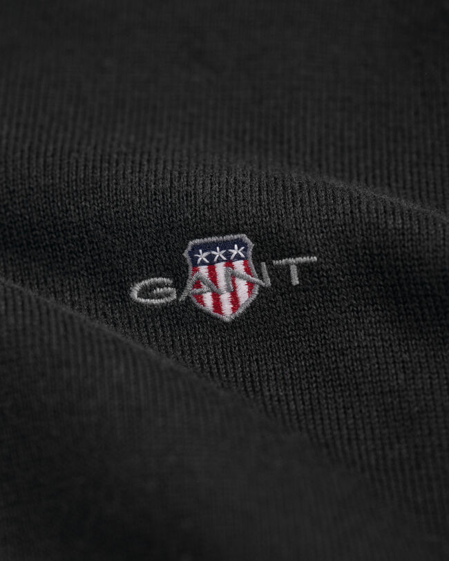 Camisola de malha com decote redondo clássica em algodão