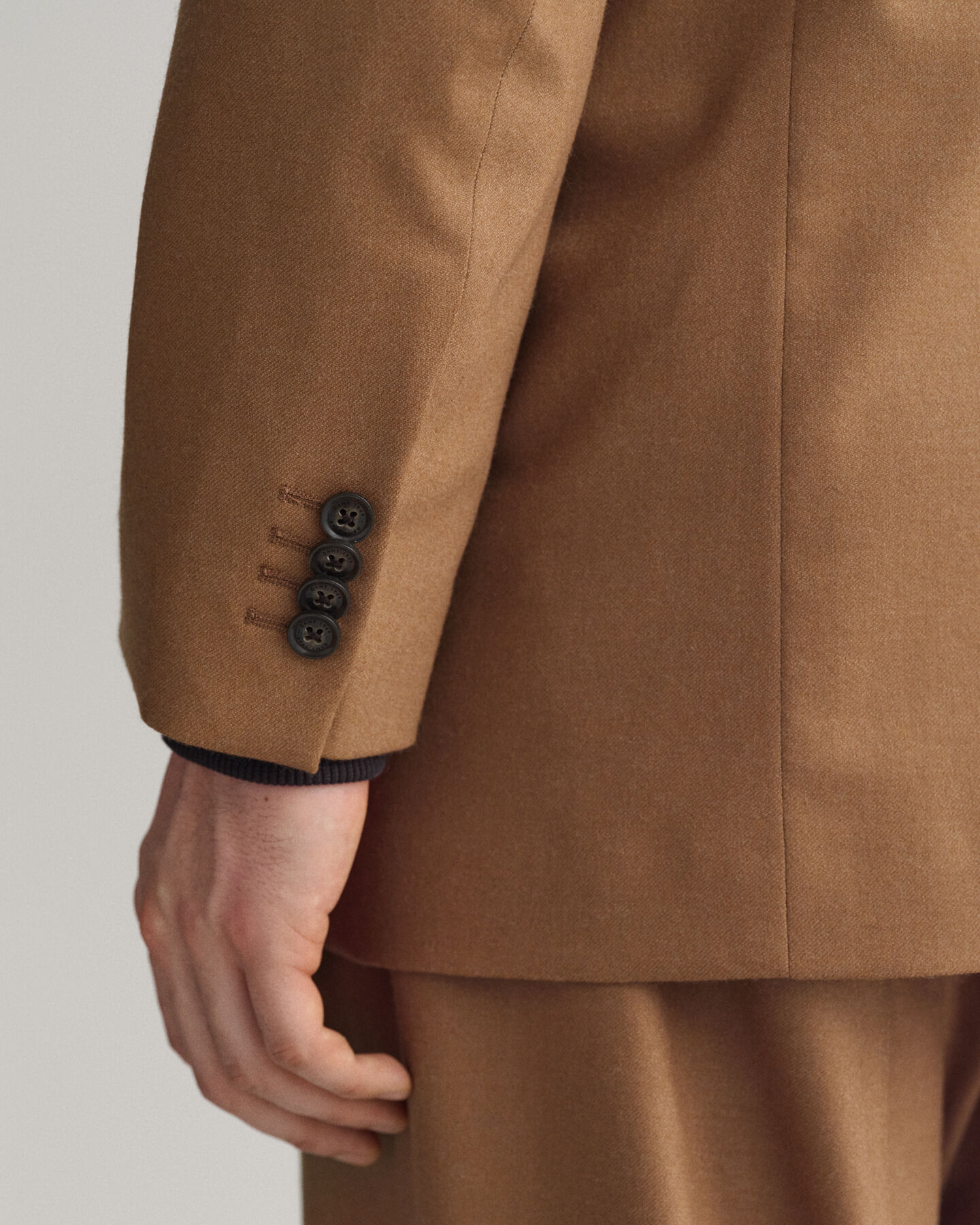 Blazer de fato em flanela oversized