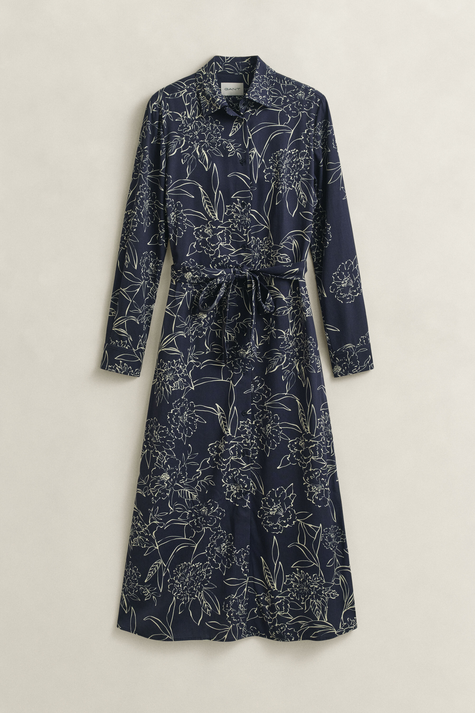 Vestido-camisa com estampado Floral