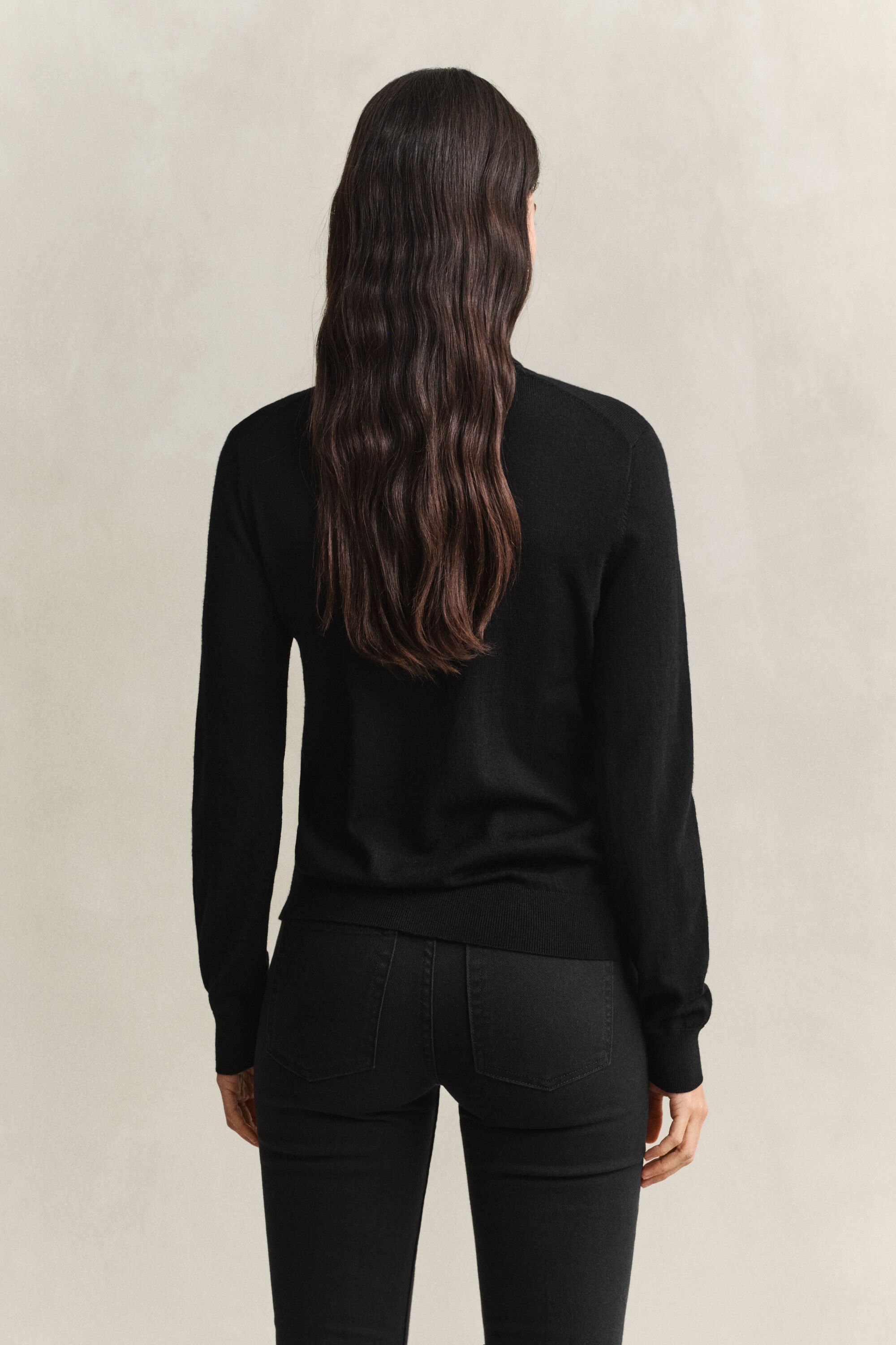 Camisola de gola alta em lã de merino extrafina