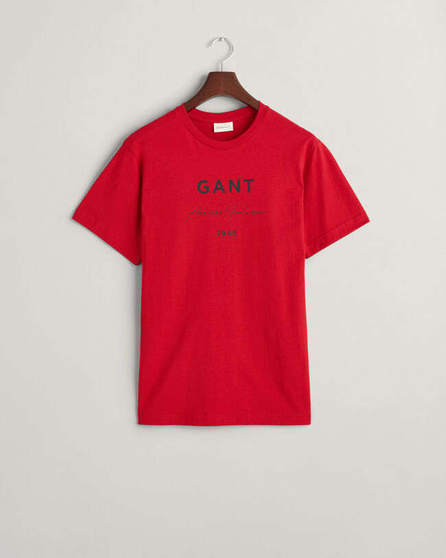T-shirt com estampado GANT Script Graphic