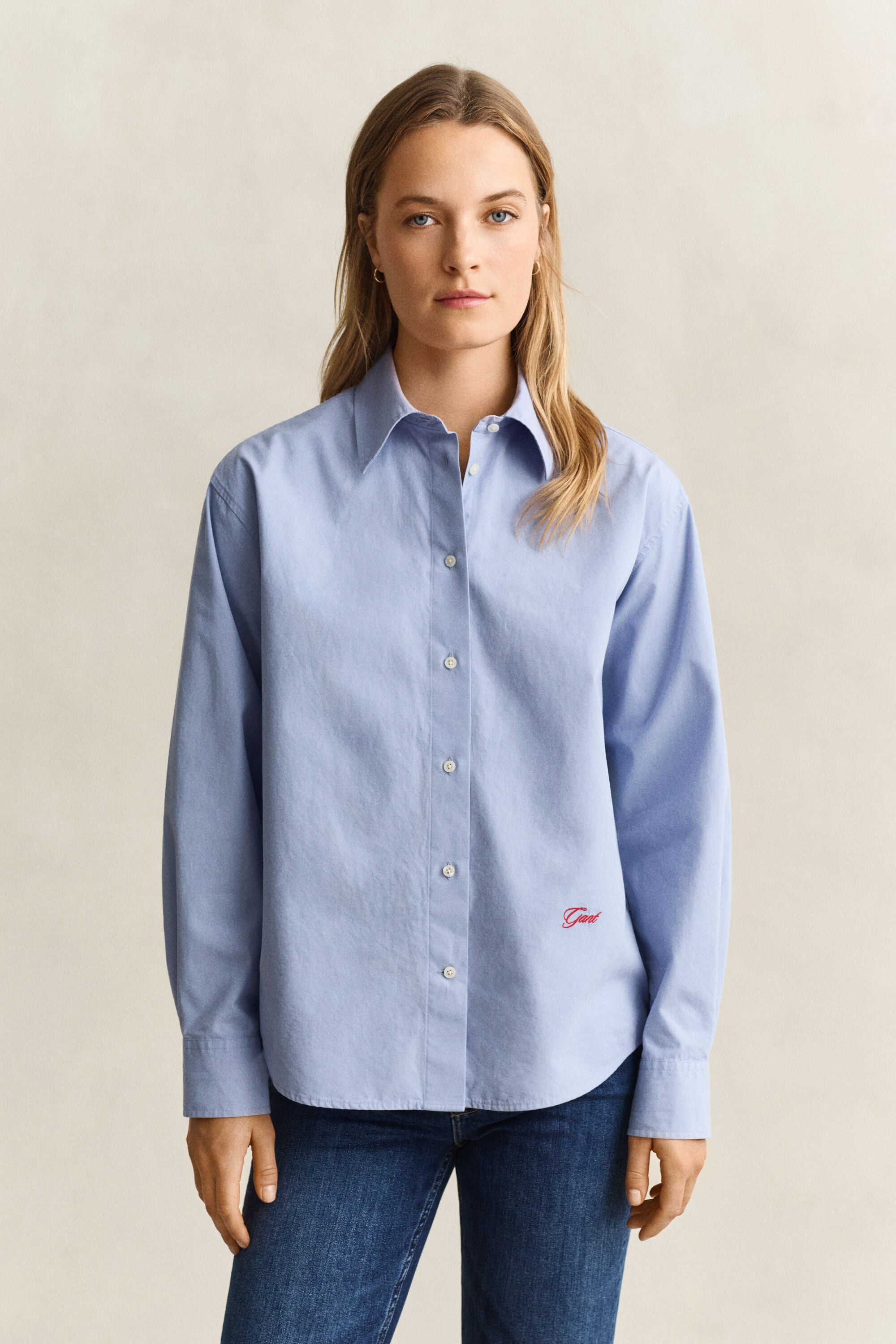 Camisa em popelina relaxed fit