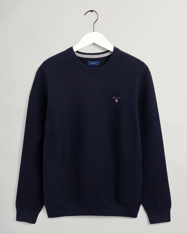 Camisola com decote redondo Triangle Texture