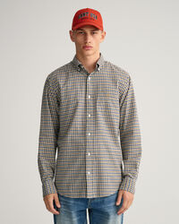 Camisa em sarja gingham regular fit
