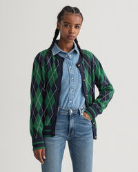 Casaco de malha Argyle