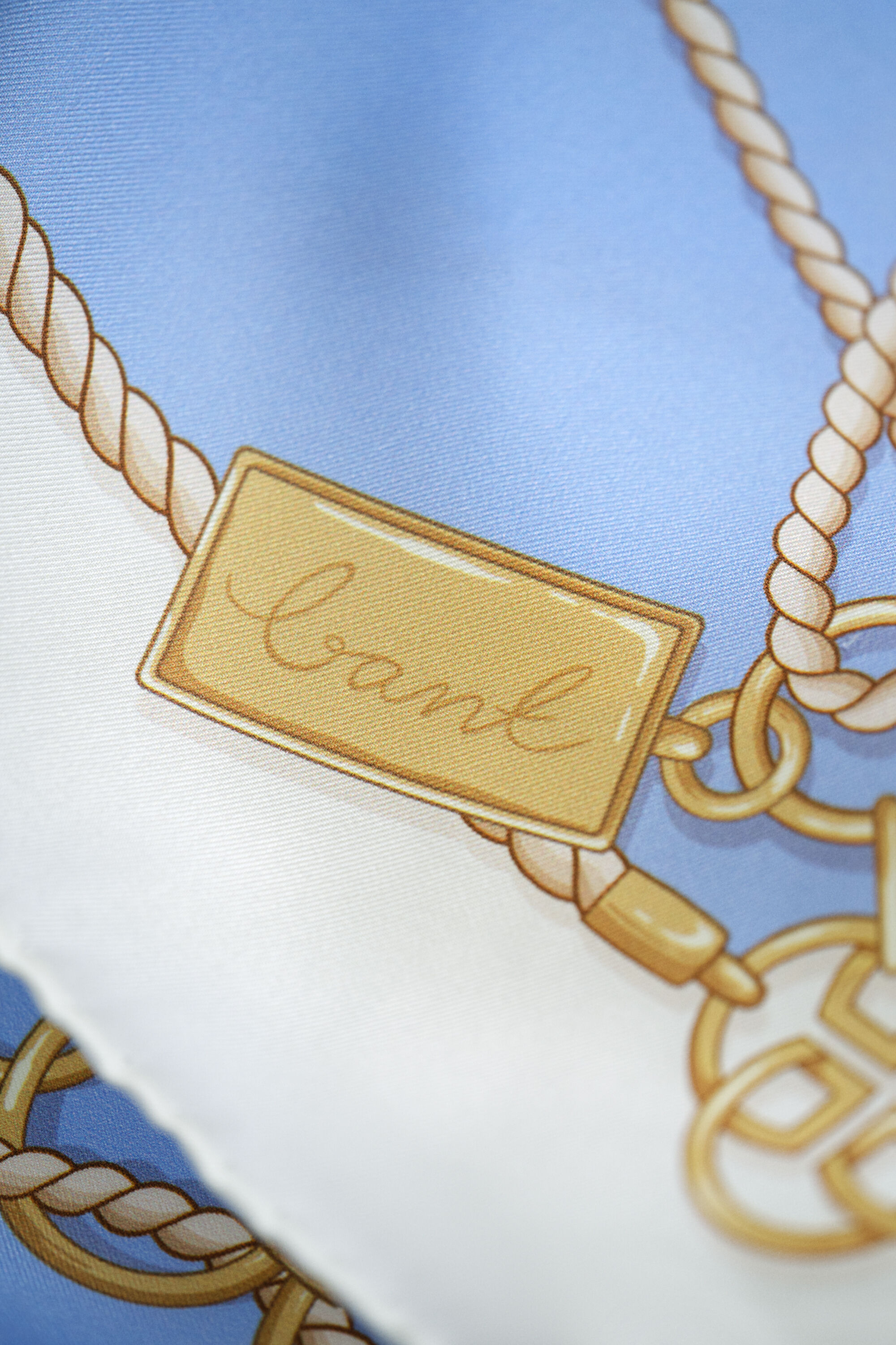 Lenço em seda Chain