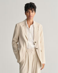 Blazer em linho com elastano regular fit