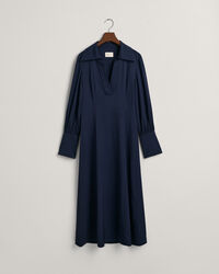 Vestido com punhos altos slim fit