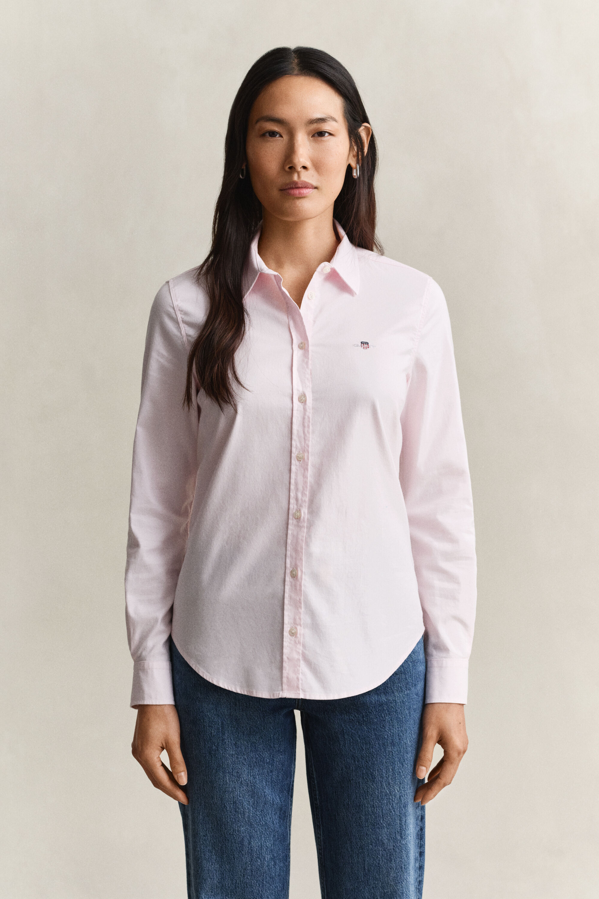 Camisa Oxford com elastano